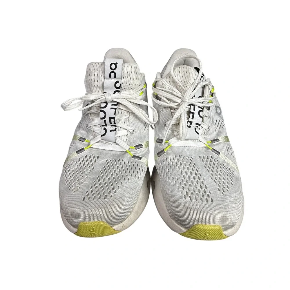 On Cloudsurfer Women White Lime Green Running Shoes Sneakers 3WD10440248 Sz 9.5